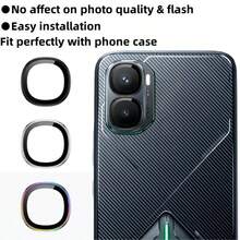 For Infinix GT 50 Pro Camera Lens Protector, 9H Hardness Tempered Glass, Anti-Scratch Anti-Fingerprint Full Coverage HD Clear Lens Cover - Diamond Silver - View 2