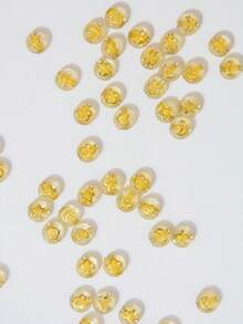 100-1000顆壓克力珠，多種花紋，黃色配金色花紋，適用於珠寶製作、DIY手工藝 - 金色圖案珠 - 查看 4