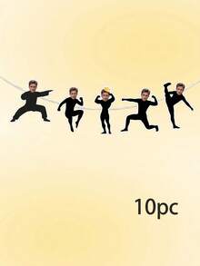 5/10/15 cái Banner tiệc nam vận động viên thể dục tùy chỉnh ảnh, Banner nhào lộn mặt hài hước cá nhân hóa với các chi tiết cắt lấp lánh, Banner lấp lánh cho lễ kỷ niệm trẻ em/thanh thiếu niên, tiệc độc thân cô dâu và đêm hội con gái - Nhiều màu - Xem 11