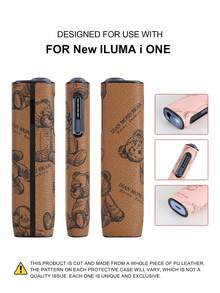 1PC For IQOS ILUMA ONE/ILUMA I ONE/New Iluma I One/ILUMA/ILUMA I /ILUMA PRIME/Iluma I Prime 20 HeatSticks BoX Series Protective Case, Fashionable Minimalist Cartoon Pattern Portable Storage Leather Sleeve, Full Protection Anti-Drop Anti-Fingerprint Wear-Resistant High-End Texture Hard Shell Soft Leather Dual Protection, Perfect Gift Choice, High-End Protective Shell, Unisex Fashion Accessory, Fashionable Patchwork Personalized Appearance Decoration, Business Casual Versatile Style, Precise Hole Position Perfect Fit, Couple Style Unisex, Iqos Series Dedicated Protective Shell, TEREA Storage Box - Brown Bear - View 37