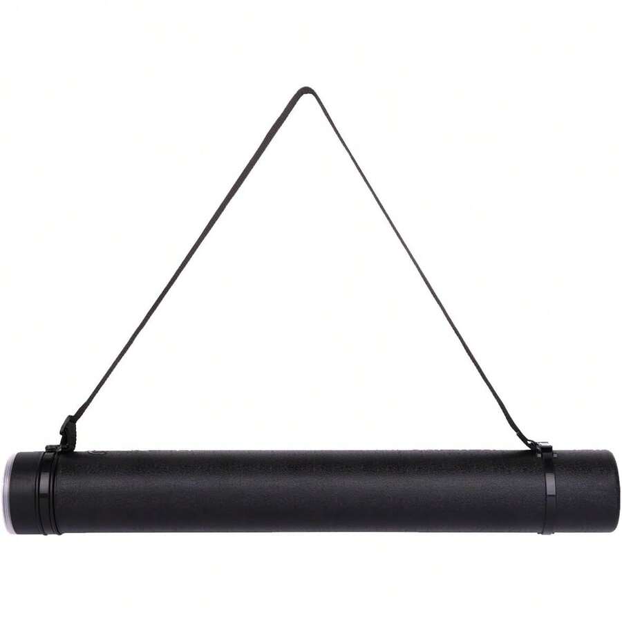 TRANSON Durable Poster Storage Tube With Straps 24-40 Extendable Blueprints, Artwork, Maps, Posters Color Black - 1 PackBlack - View 1
