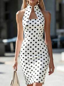 White Polka Dots