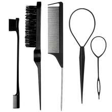6pcs Hair Styling Set, Including Spray Bottle, Comb, Smooth Brush, Styling Brush, Tail Comb, Hair Accessories, Suitable For Makeup, Hairstyling - Multicolor - View 17