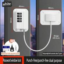 1 Set No Drill Fridge Lock, Child Safety Cabinet Door Drawer Sliding Door Lock, Password Lock - Thickened Upgraded Version - View 8
