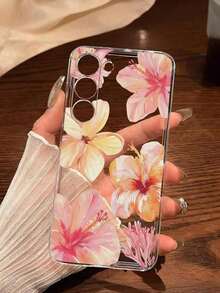 1 Piece Soft Phone Case With White Lily Flower And Butterfly, Compatible With Huawei Honor, , Galaxy A04e/12/A13/A14/A34/A50/A52/A53/A54/S21/S22/S23/S24/S25/S25Ultra, 6A/7A/8A, 12T/13T, International Version, Not Domestic Version, Spring Gift - 透明 14 - 查看 6