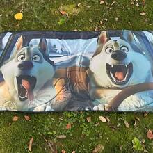 Humorous Husky Car Sunshade - UV Protection, Foldable & Easy To Store, Fits Most Vehicles, Polyester Material With Playful Dog Design For Indoor Decor, Vehicle Cooling Accessory, Playful Dog Design, Easy Storage Feature - A - View 11