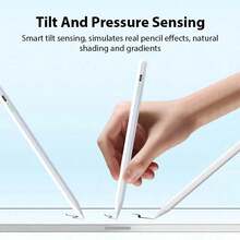 白色主動式電容觸控筆,相容 Apple Pencil,相容 iPad A16 Air 11 5 4 Pro 11代 13 12.9 M4 M3 M2、10 9 10代 9代、Mini 7 6,2025款觸控筆,春季生日禮物 - 彩色 - 查看 6