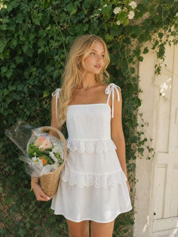 QIANZHIDU Vestido de tirantes blanco sólido, de corte holgado y elegante, para mujer, adecuado para fiestas, reuniones, cenas casuales, festivales, cumpleaños, graduaciones, citas, uso diario, escuela y trayectos al trabajo
