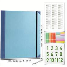 1 paquete de carpeta expandible de tela teñida personalizada, para documentos importantes, archivos de emergencia, certificados de nacimiento, tarjetas de social, pasaportes, fotos y cartas - Multicolor - Ver 9
