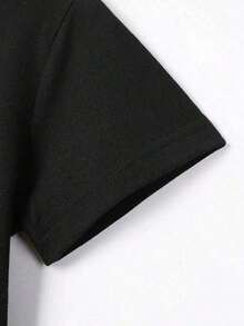 Men's London Print T-Shirt - Black - View 5