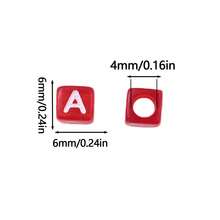 100-300pcs Acrylic Letter Beads, Colorful Bottom English Alphabet Beads, DIY Jewelry Making Materials For Necklace, Bracelet, Pendant, Accessories - Alphabet Beads - View 4