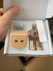 1/2pcs New Rocking Wooden Decorative Doll, Rocking Feet Wooden Doll, Rocking Wooden Figure Decor, Handmade, Rocking Feet, Wooden Car Dashboard Decor, Creative Wooden Desktop Decoration - Multicolor - View 9