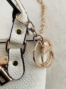 Mini Keychain Storage Bag, New Personalized Crossbody Handheld Small Square Bag Portable Small Coin Purse & Earphone Case, Hand-Carried Shoulder Crossbody Bag, Bag Charm Accessory, Fashion Versatile Mini Simple Cute Small Wallet, Creative Coin Purse Keychain Bag, Mini Version Bag, Pocket Wallet, Fashionable & Fun, Suitable For Shopping, Commuting, School, Office Workers, Travel Enthusiasts. - Multicolor - View 10