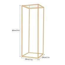 Wedding Flower Stand Gold, Iron Acrylic Stand, Stable 80cm Height, Dismountable, For Wedding Party Decoration, Load Capacity 5kg - A - View 4