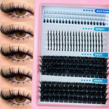 LIMEIKAI 15 Rows Spiky Cluster Eyelash Extension Set, Thick Individual Spiky Cluster Eyelash Extension Kit With Base Lashes - View 8