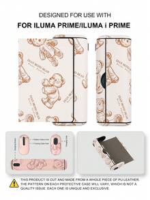 1PC For IQOS ILUMA ONE/ILUMA I ONE/New Iluma I One/ILUMA/ILUMA I /ILUMA PRIME/Iluma I Prime 20 HeatSticks BoX Series Protective Case, Fashionable Minimalist Cartoon Pattern Portable Storage Leather Sleeve, Full Protection Anti-Drop Anti-Fingerprint Wear-Resistant High-End Texture Hard Shell Soft Leather Dual Protection, Perfect Gift Choice, High-End Protective Shell, Unisex Fashion Accessory, Fashionable Patchwork Personalized Appearance Decoration, Business Casual Versatile Style, Precise Hole Position Perfect Fit, Couple Style Unisex, Iqos Series Dedicated Protective Shell, TEREA Storage Box - Brown Bear - View 35