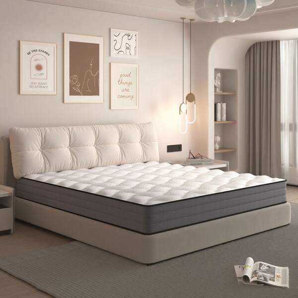Lyxig pocketresårmadrass Kvalitetsmadrass 140x200cm H3 20cm - Tillverkad i Kina och Oeko-Tex-certifierad - 140x200 resårmadrass med 1000 fjädrar och lyocellöverdrag - 7-zoners madrass 140x200 H3