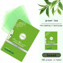 100pcs/Box, 200pcs/2 Boxes Green Tea & Rose Blotting Papers, Face Oil Absorbing Sheets For Men & Women, Soft Velvet Powder Puff, Oil Absorbing Not Water Absorbing, Smooth Blotting Paper, Inner Paper, Cosmetics, Moisturizing, Plant Fiber, Beauty & Health Tools, Skin Care Tools, Facial Cleansing Tools - Multicolor - View 10