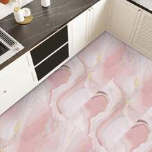 10Pcs Self-Adhesive Tile Stickers, Pink Marble Pattern Peel And Stick Wall Stickers, Wallpapers, Suitable For Kitchen, Living Room, Bathroom, Bedroom, Home Decor, Wall Decor, Floor Decor - Multicolor - View 7