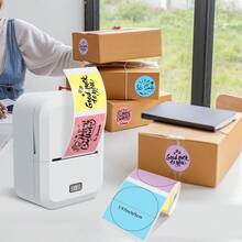 Impresora Térmica Portátil Marklife X2 Inalámbrica Bluetooth Multifunción Adecuada para Etiquetas de Oficina Pegatinas Adhesivas Fabricante de Etiquetas - Blanco - Ver 7