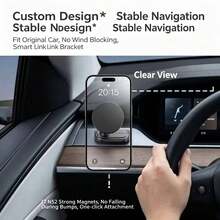 MagSafe 磁吸手機支架配件，適用於 Juniper 2025 2026 Model 3 與 Highland 2024-2026 車型，可調節式磁吸手機架 - 特斯拉煥新版專用 - 查看 3
