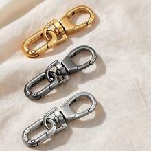 2pcs Swivel Snap Hooks, Double Opening Swivel Quick Release Metal Snap Hooks With Spring O-Ring Lobster Clasp, Suitable For Keychain, Bag, Wallet, Lanyard, DIY Handmade - Gold - View 7