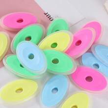 18 piezas de gomas de borrar para bolígrafos borrables - colores aleatorios - gomas de borrar de silicona especialmente para bolígrafos de fricción, adecuadas para bolígrafos borrables - A - Ver 2