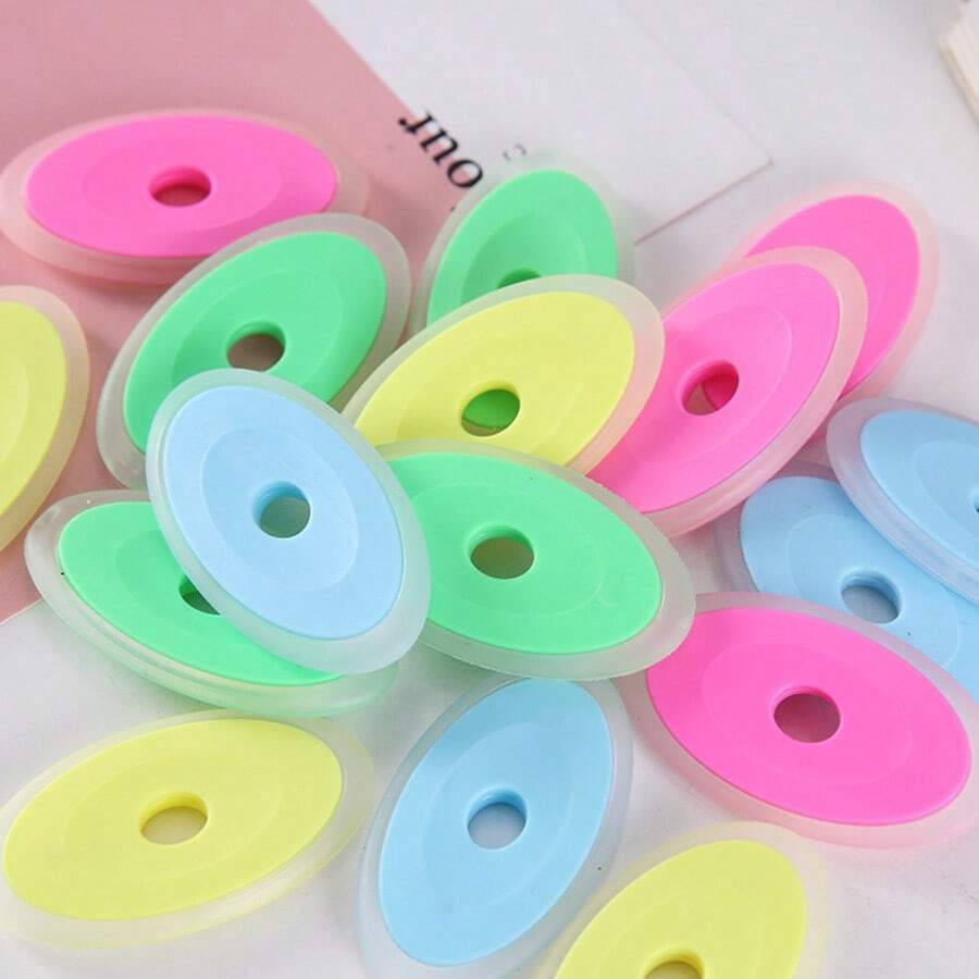 18 piezas de gomas de borrar para bolígrafos borrables - colores aleatorios - gomas de borrar de silicona especialmente para bolígrafos de fricción, adecuadas para bolígrafos borrables