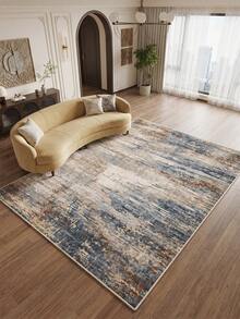 Multi-Color Tie-Dye Living Room Rug, Suitable For Kitchen, Dining Room, Faux Cashmere Bedroom Rug, Holiday Decor Living Room Rug, Indoor/Outdoor, Office, Lobby, Area Rug, Non-Slip Doormat, Bathroom Rug, Hallway, Study And Gaming Area Rug - Multicolor - View 7