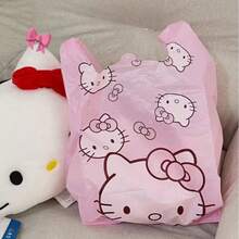 Hello Kitty 外觀設計 25/50/PET 多功能垃圾袋，提供大、中、小三種尺寸，適用於客廳、臥室、浴室和廚房，也可作為禮品袋或收納袋使用 - 查看 5