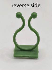 1/20pcs Plant Climbing Wall Fixture Clips, Self-Adhesive Plant Support Hooks For Vine Plants, Invisible Plant Fixer For Pothos, Vines & Gardening - Multicolor - View 8