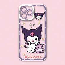 6 Types Of Sanrio Characters Frame-Bordered Transparent TPU Smartphone Case Compatible With IPhone 11/12/13/14/15/16/17 Pro Max Plus Lens-Bordered Logo Shockproof Clear Cover - 3 - View 6
