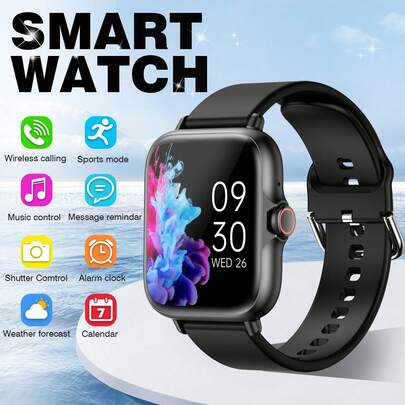 Smartwatch With Wireless Calling/Dialing, Multiple App Reminders, Suitable For Men And Women, Sports Watch, Customizable Wallpaper, Holiday & Birthday Gift