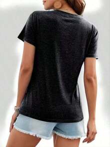 2026 Tops T-Shirts For Women Tops - Black - View 2
