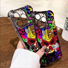 Hylteric Minx For Ukiyoe Phone Case Fourcorner Antifall Cute Cartoon Tpu Ukiyoe Fourcorner Antifall Phone 11/12/13/14/15/16/17 Pro Max - Green - View 6