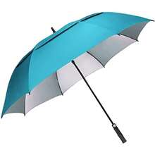 Beach  54/62/68 Inch Extra Large Windproof Golf Umbrella UV Protection Automatic Open Double Capy Vented Sun Rain Stick Umbrella - Blue - View 8