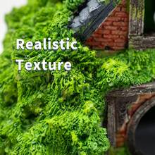 3pcs Set Double-Layer Moss Cottage With 2pcs Seaweed, Realistic Resin Cave Hideout With Multi-Entrance Design, Natural Landscape Aquarium Decor Suitable For Betta Fish And Small Ornamental Fish - A - View 7