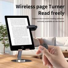 Page Turner Ring Remote Control For IPhone Kindle Android Tablets E-Readers Reading, Clicker Page Turner Remote Control - Black - View 2
