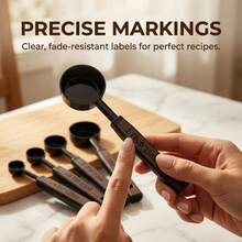 1/2/4pcs Multifunctional Plastic Measuring Spoon Set, Stackable Segmented Measuring Spoon, Coffee Salt Seasoning Measuring Spoons,Suitable For Baking&Cooking Tools In Kitchens Restaurants - Multicolor - View 5