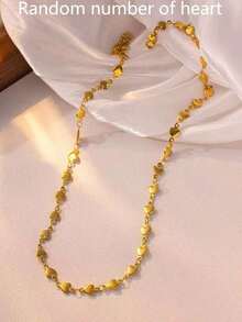 Nooxian Minimalist Chain Necklace - Yellow Gold 5 - View 7