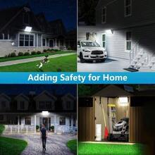 400LED Outdoor Solar Wall Light, With Motion Sensor Lighting, LED Cool White Solar Floodlight, IP65, High Brightness Solar Street Light, Larger Solar Panel, Easy To Install, Super Bright, Auto ON/OFF, For Porch, Courtyard, Garage, Fence, Path - 400LED - View 10