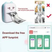 Portable Wireless Mini Printer Set - Thermal Label Printer, 203dpi, USB/Battery Powered, Ideal For Notes, Journals, Work Receipts And DIY Crafts, Perfect Gift Set - 彩色 - 查看 7