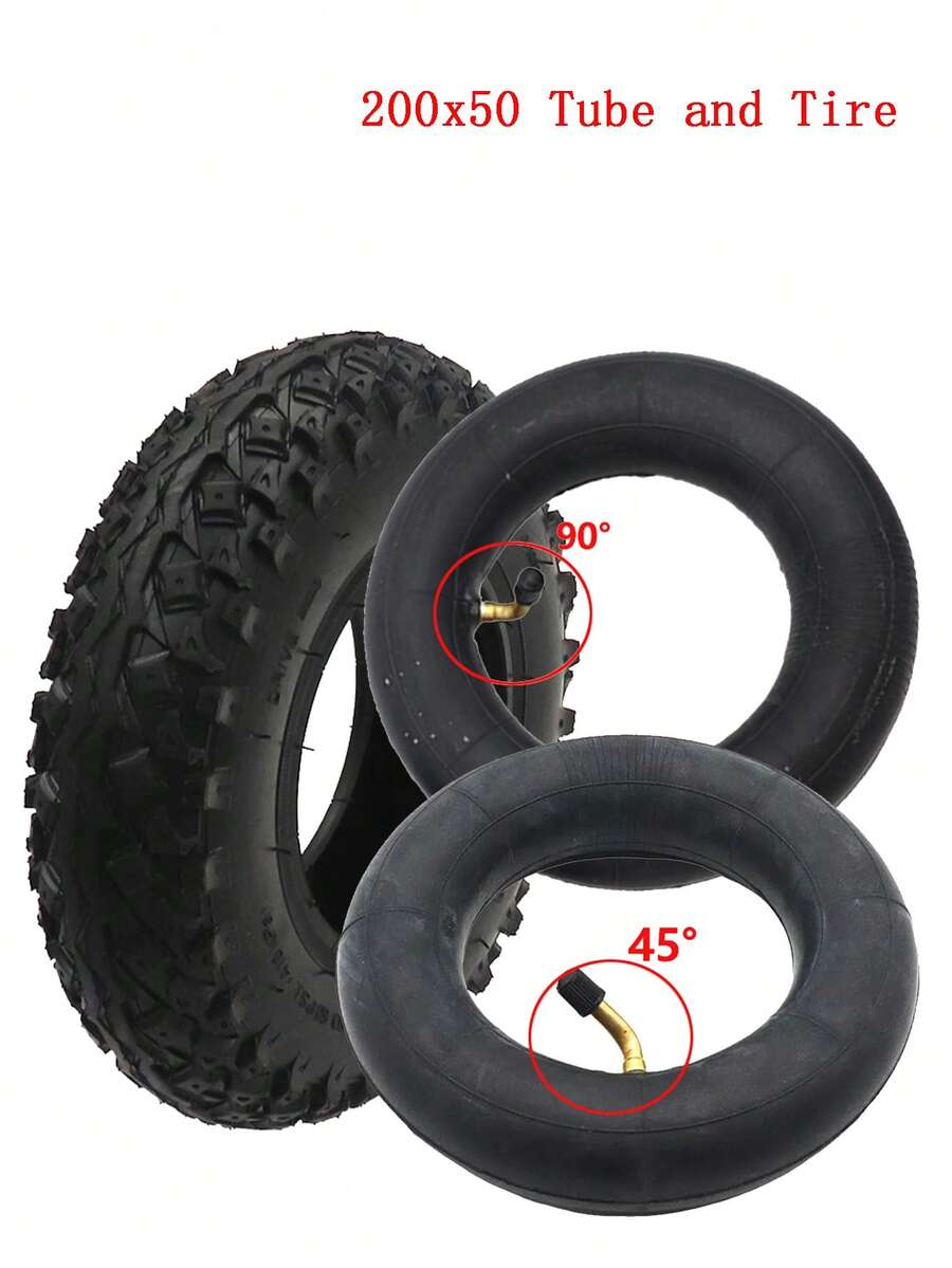 Ban Off-Road 200x50, Ban Dalam dan Ban Luar untuk Skuter Listrik 8 Inci, Aksesoris Roda Pneumatik Depan dan Belakang - Ban dalam dan luar ukuran 200x50 - View 1