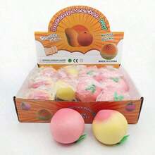 2PCS Realistic Big Peach Squishy Squeeze Toy, Soft TPR Slow Rebound Fidget Toy, Lifelike Fruit Shaped Moldable Decompression Accessory, Stretchable Elastic Handheld Sensory Gadget, Funny Cute Prank Style Stress Reliever, Large Palm-Sized Portable Relaxation Tool For Tension, Anxiety And Overwhelm Relief;Aesthetic Fruit Themed Desktop Ornament, Durable Reusable Pressure Release Decor For Home, Office And Classroom Daily Scenarios, Premium All-Age Squishy Toy For Kids, Teens And Adults, Novelty Leisure Accessory, Unique Versatile Gifting Option For Birthdays, Parties And Daily Holiday Presents, Practical Daily Self-Care Essential To Soothe Irritability, Relieve Physical Fatigue, Calm Bad Mood And Improve Negative Mental State - yellow 2pcs - 查看 7