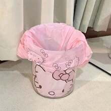 Hello Kitty 外觀設計 25/50/PET 多功能垃圾袋，提供大、中、小三種尺寸，適用於客廳、臥室、浴室和廚房，也可作為禮品袋或收納袋使用 - 查看 6