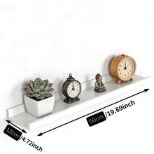 U-Shaped Wall Mount Floating Shelves, No Drilling Required, For Living Room, Bedroom, Dining Room, Bathroom, Kitchen, Study, Garden, Simple Design, Practical And Stylish, Convenient Home Organization! - White - View 13