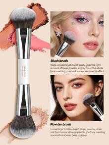 MAANGE Bộ 16/17 cọ trang điểm, bao gồm cọ mặt, cọ nền, cọ má hồng, cọ che khuyết điểm, cọ tạo khối, cọ mũi, cọ mắt, cọ chi tiết, cọ nền, cọ highlight. Phù hợp cho các sản phẩm dạng lỏng, kem và phấn. Có thể dùng để chấm điểm, tán màu, quà tặng lý tưởng cho phụ nữ. - Nhiều màu - Xem 8