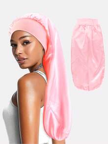 1 pièce Bonnet de nuit long en ruban imprimé léopard pour femme, turban de soins capillaires à nouer, convient pour un usage quotidien, les vacances et les festivals - Multicolore - Voir 10