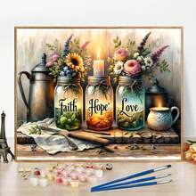 16x20 Inch Adult Digital Oil Painting Kit - Canvas, Acrylic Paint Set With Brushes, Perfect For Home Decor And Gifts For Birthday, Father's Day, Christmas, Mother's Day - Multicolor - View 4
