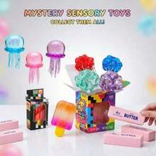 3 Draws Mystery Box Squishy Toys – Random Blind Box Stress Relief Set – Independent Odds Each Pull,You'll Have Three Chances To Win-You Might Get One Prize, Or Two, Or Even Three. It's A Surprise Every Time. - 駝色 - 查看 3